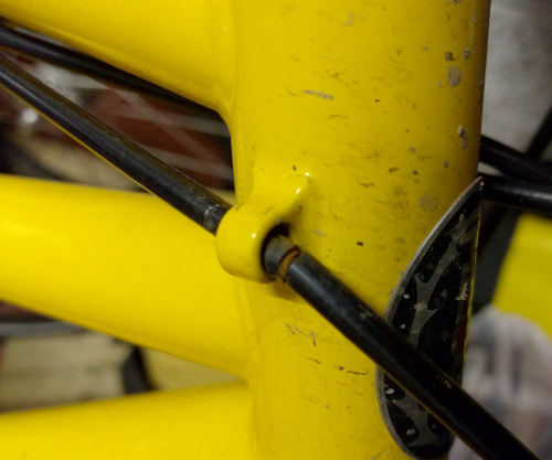 Rusty brake/shifter cables