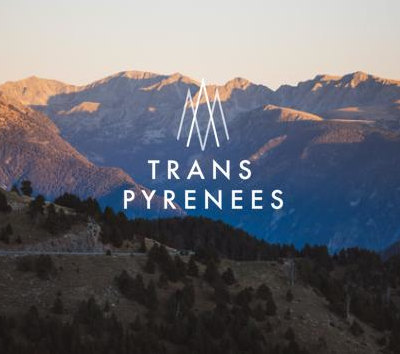 Trans Pyrenees logo with mountains in background (from Lost Dot)